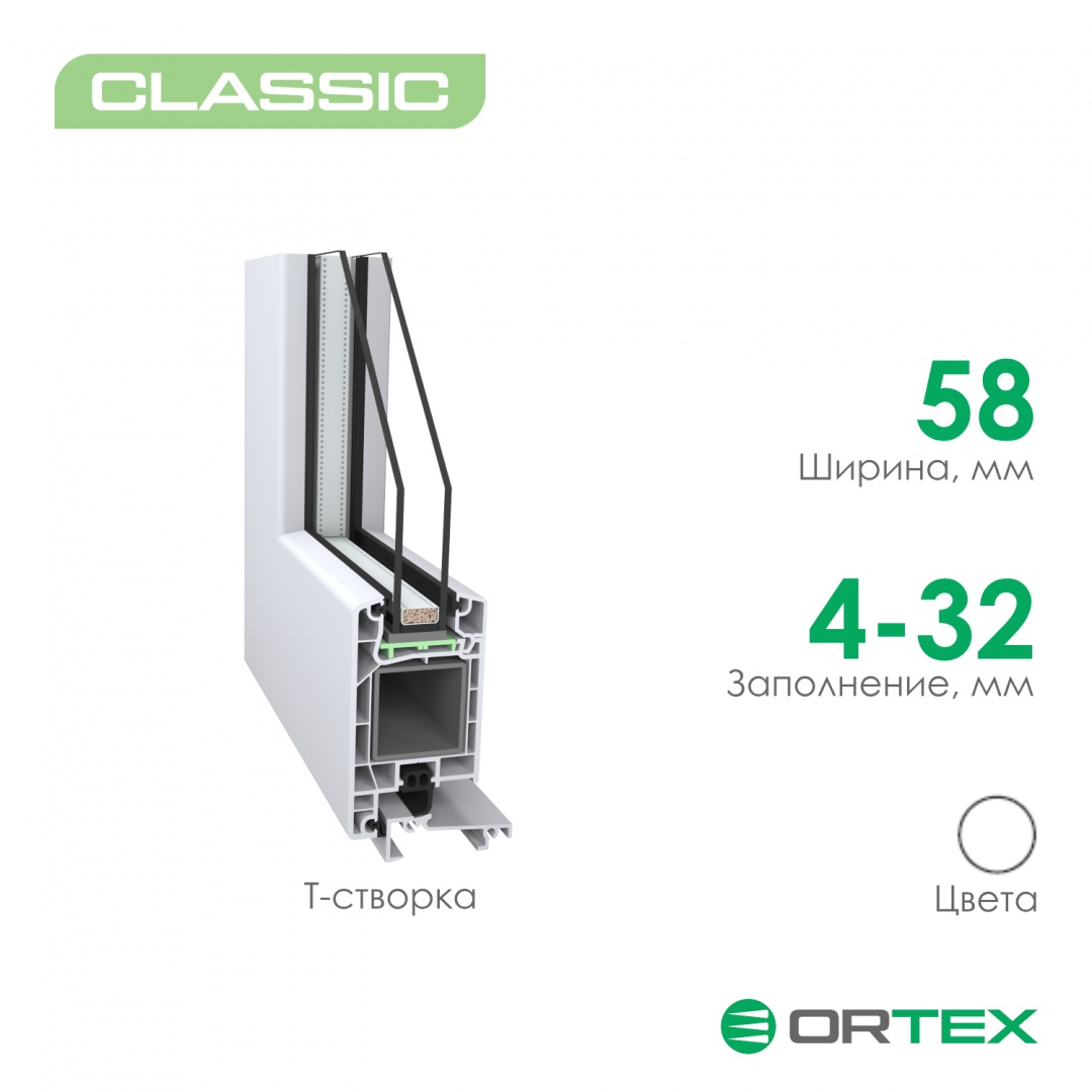 Дверной профиль ORTEX Classic Дверной профиль ORTEX Classic