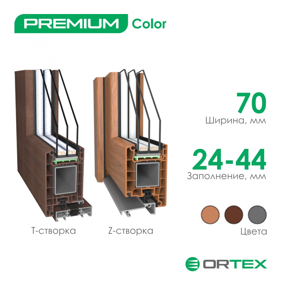 Дверной профиль ORTEX Premium Color Дверной профиль ORTEX Premium Color